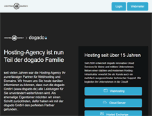 Tablet Screenshot of hosting-agency.de